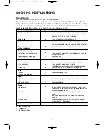 Preview for 18 page of Daewoo KOR-1B5H Operating Instructions & Cook Book