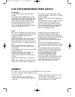 Preview for 19 page of Daewoo KOR-1B5H Operating Instructions & Cook Book