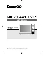 Daewoo KOR-1B5H9S02 Operating Instructions & Cook Book preview