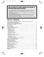 Preview for 2 page of Daewoo KOR-1N0A Operating Instructions & Cook Book