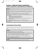 Preview for 4 page of Daewoo KOR-1N0A Operating Instructions & Cook Book