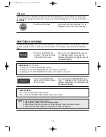 Preview for 13 page of Daewoo KOR-1N0A Operating Instructions & Cook Book