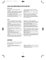 Preview for 20 page of Daewoo KOR-1N0A Operating Instructions & Cook Book