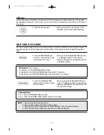 Preview for 13 page of Daewoo KOR-1N0A9A Operating Instructions & Cook Book