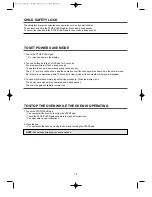 Preview for 15 page of Daewoo KOR-1N1A9A Operating Instructions & Cook Book