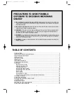 Preview for 2 page of Daewoo KOR-3000 Operating Instructions Manual