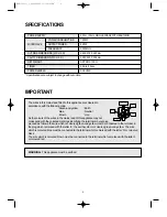 Preview for 5 page of Daewoo KOR-3000 Operating Instructions Manual