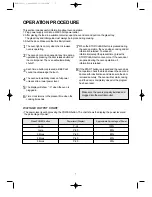 Preview for 8 page of Daewoo KOR-3000 Operating Instructions Manual