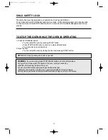 Preview for 13 page of Daewoo KOR-3000 Operating Instructions Manual