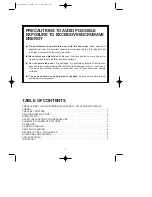 Предварительный просмотр 2 страницы Daewoo KOR-4115 Operating Instructions Manual