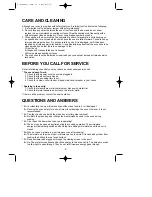 Предварительный просмотр 7 страницы Daewoo KOR-4115 Operating Instructions Manual