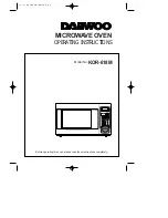 Preview for 1 page of Daewoo KOR-618M Operating Instructions Manual