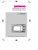 Preview for 1 page of Daewoo KOR-6315 Operating Instructions Manual