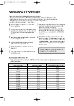 Предварительный просмотр 9 страницы Daewoo KOR-631G5 Operating Instructions Manual