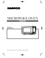 Daewoo KOR-631H Operating Instructions Manual preview