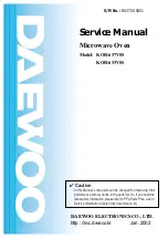 Daewoo KOR-633V0S Service Manual preview