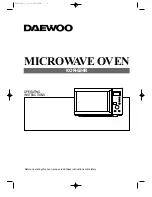 Daewoo KOR-634R Operating Instructions Manual preview