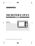 Daewoo KOR-637V Operating Instructions Manual preview