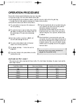 Предварительный просмотр 9 страницы Daewoo KOR-638R Operating Instructions Manual