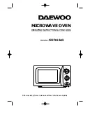 Daewoo KOR-63A5 Operating Instructions & Cook Book preview