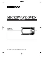 Preview for 1 page of Daewoo KOR-63B5 Operating Instructions Manual