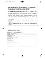 Preview for 2 page of Daewoo KOR-63B5 Operating Instructions Manual