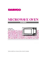 Preview for 2 page of Daewoo KOR-63BH Operating Instructions Manual