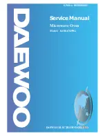 Daewoo KOR-63D59A Service Manual preview