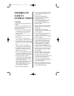 Preview for 4 page of Daewoo KOR-63DB/63FB Operating Instructions Manual