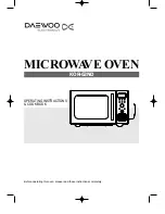 Preview for 1 page of Daewoo KOR-63ND Operating Instructions & Cook Book