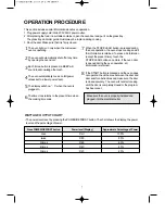 Preview for 8 page of Daewoo KOR-63ND5S Operating Instructions & Cook Book