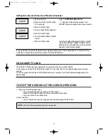 Предварительный просмотр 14 страницы Daewoo KOR-63RA Operating Instructions & Cook Book