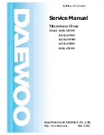 Preview for 1 page of Daewoo KOR-63U50S Service Manual