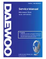 Daewoo KOR-63XQ0S Service Manual preview