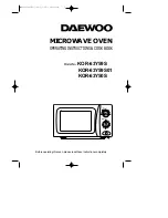 Daewoo KOR-63Y59S Operating Instructions & Cook Book preview