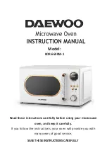 Preview for 18 page of Daewoo KOR-669RW-1 Instruction Manual