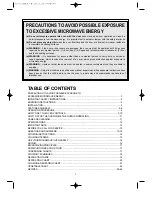 Preview for 3 page of Daewoo KOR-6C2B5S Operating Instructions & Cook Book