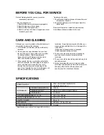 Preview for 8 page of Daewoo KOR-6C375S Operating Instructions & Cook Book