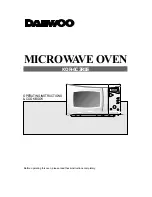 Daewoo KOR-6C3R5S Operating Instructions & Cook Book preview