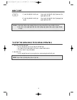 Preview for 18 page of Daewoo KOR-6CDS8A18 Operating Instructions & Cook Book