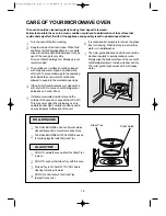 Preview for 19 page of Daewoo KOR-6CDS8A18 Operating Instructions & Cook Book