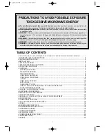 Предварительный просмотр 2 страницы Daewoo KOR-6L0B3S Operating Instructions & Cook Book