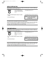 Предварительный просмотр 9 страницы Daewoo KOR-6L0B3S Operating Instructions & Cook Book