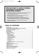 Preview for 2 page of Daewoo KOR-6N1G5 Operating Instructions Manual