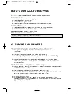 Preview for 20 page of Daewoo KOR-6N9RR Operating Instruction