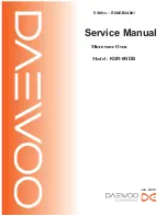 Preview for 1 page of Daewoo KOR-6NDB Service Manual