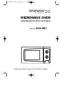 Предварительный просмотр 2 страницы Daewoo KOR-6NF7 Operating Instructions & Cook Book