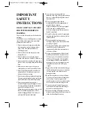 Предварительный просмотр 5 страницы Daewoo KOR-6NF7 Operating Instructions & Cook Book