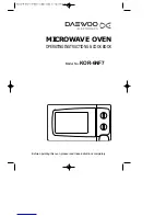 Preview for 2 page of Daewoo KOR-6NF75S Operating Instructions Manual