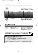 Preview for 12 page of Daewoo KOR-6NMB1 Operating Instructions & Cook Book